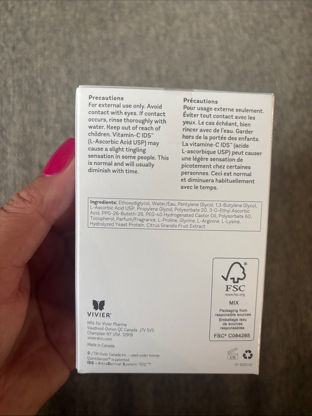 VIVER QuintiSerum Antioxidant Serum with 15% Vitamin C + Vitamin E + Peptides - Picture 3 of 5